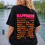 PS T-SHIRT ‘HAPPINESS' | ZWART