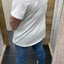 PS T-SHIRT ‘PANTER' | OFF-WHITE/GROEN