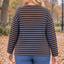 PS TOP 'AUTUMN STREPEN' | BLAUW