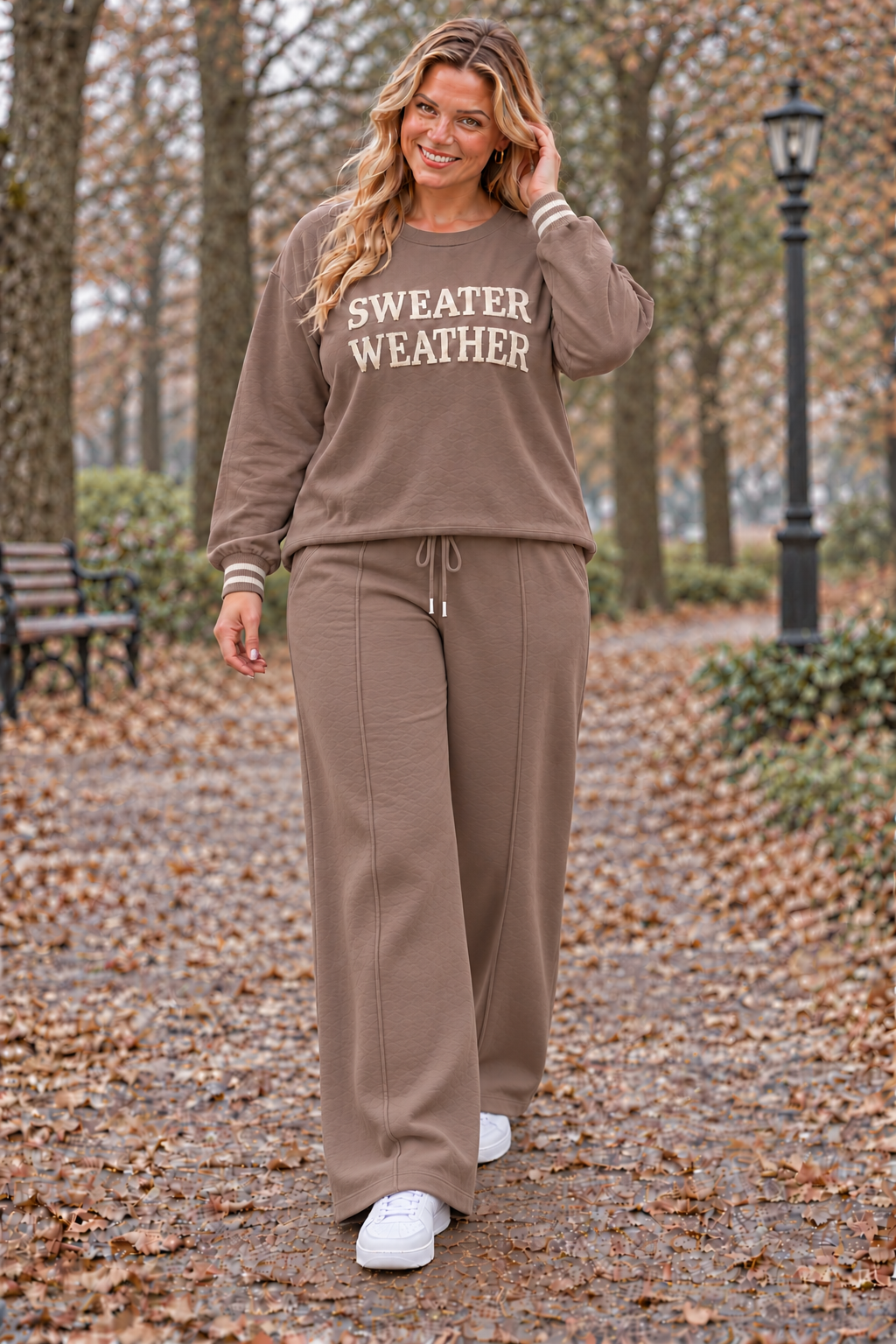 PS COMFY PAK 'SWEATER WEATHER WIDELEG' | TAUPE