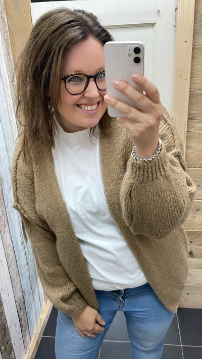 PS VEST 'PAMELA' | TAUPE