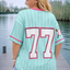 PS TOP 'BASEBALL' | TURQUOISE