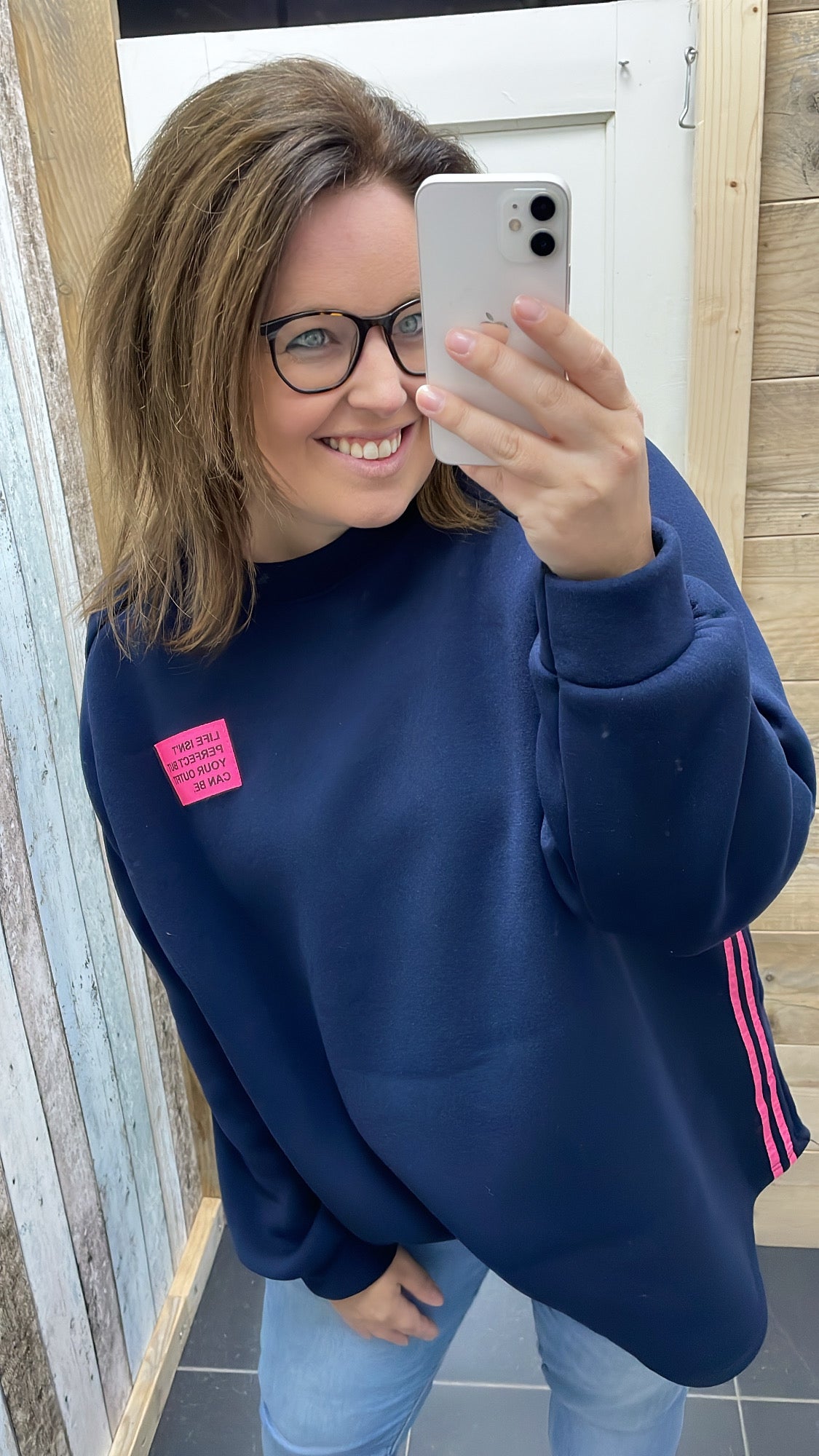 PS TRUI 'BIES EMBLEEM' | DONKERBLAUW