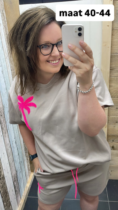 COMFY PAK 'PALMBOOM' | TAUPE
