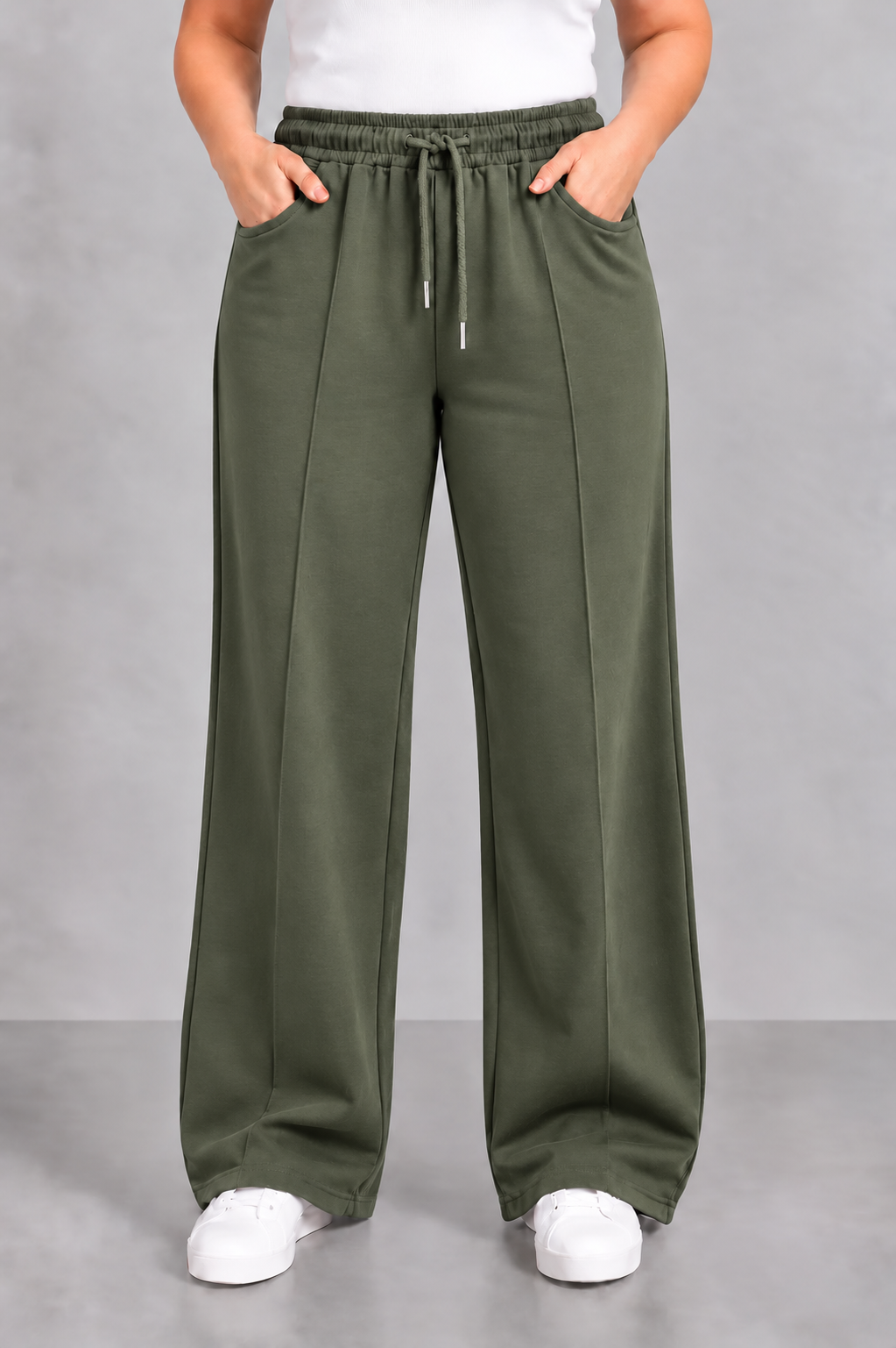 PS JOGGINGBROEK 'FLEECE' | ARMY