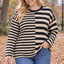 PS TOP 'HORIZONTAAL' | ZWART/BEIGE