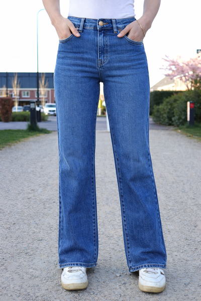 GOODIES 'WIDE LEG' | DONKER JEANS