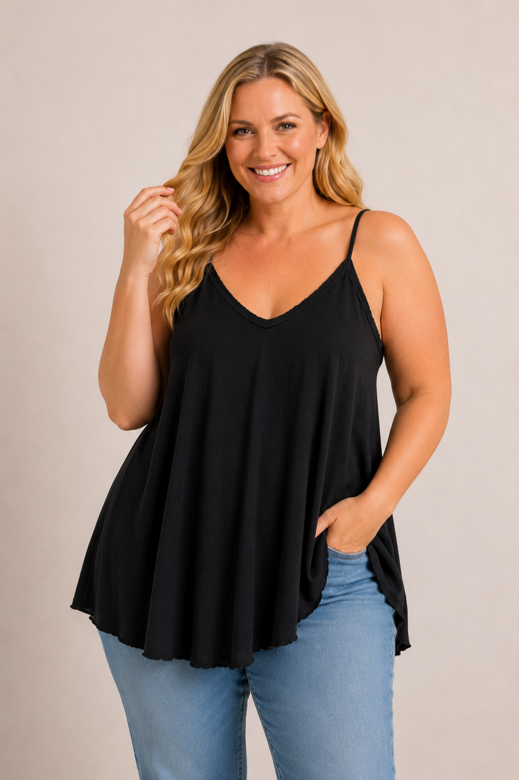 PS TOP 'BASIC’ | ZWART