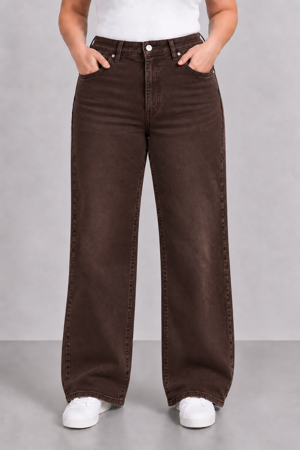 GOODIES 'WIDE LEG' | CHOCO (DJ2498-16)