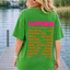 PS T-SHIRT ‘HAPPINESS' | GROEN