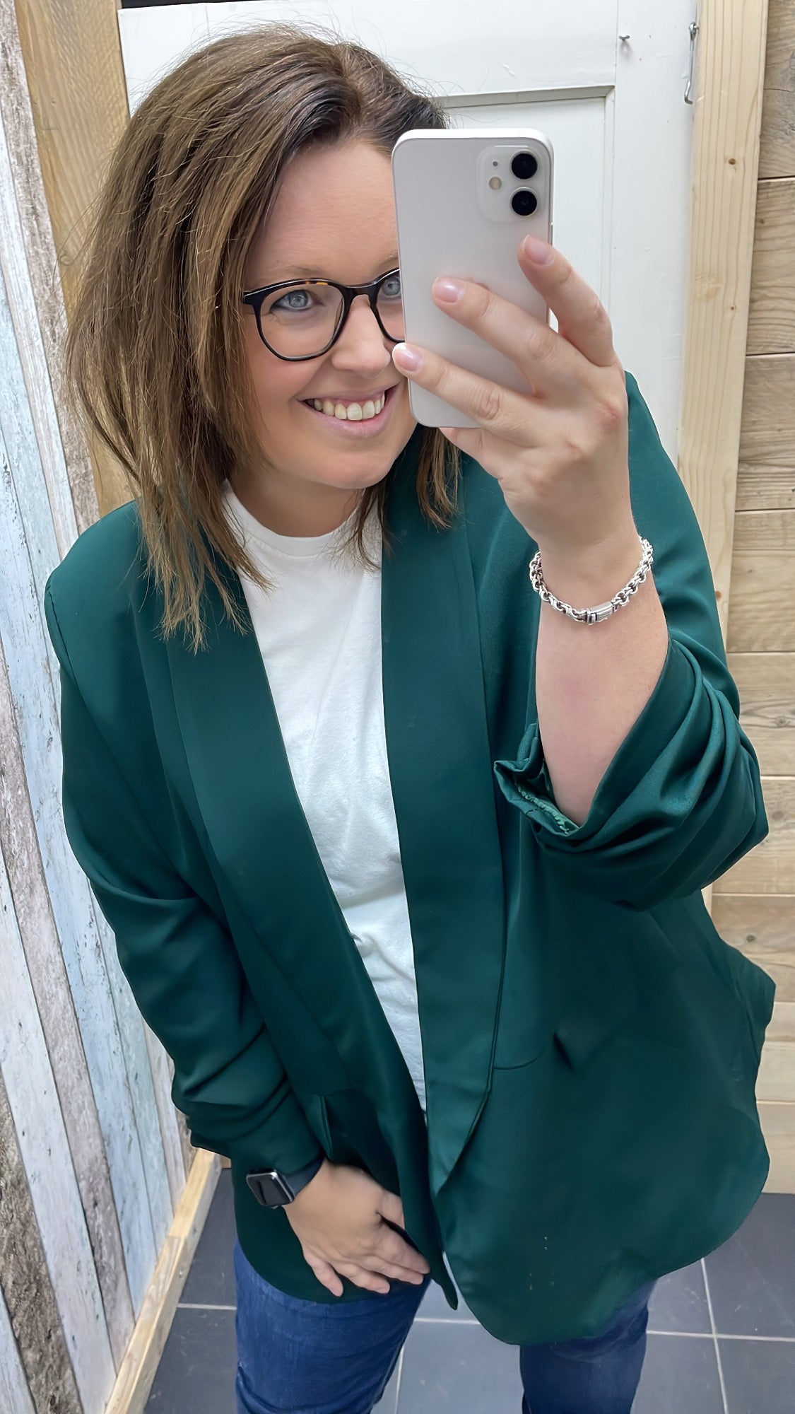 PS BLAZER | DONKERGROEN