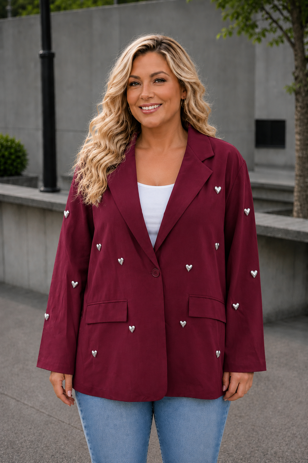 PS BLAZER 'HARTJES' | BORDEAUX