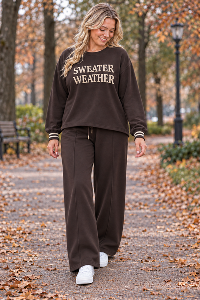 PS COMFY PAK 'SWEATER WEATHER WIDELEG' | DONKERBRUIN