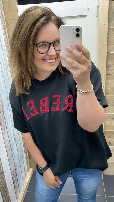 PS TOP 'REBEL' | ZWART
