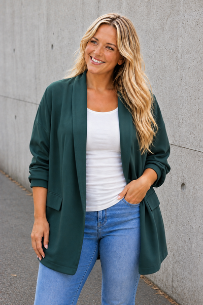 PS BLAZER | DONKERGROEN