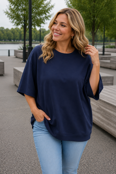 PS TOP ‘RECHTE MOUW' | NAVY