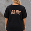 PS TOP ‘ICONIC POFMOUW' | ZWART