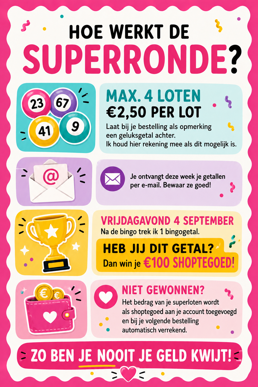 BINGOKAART | SUPERRONDE