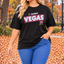 PS TOP 'SUNNY VEGAS' | ZWART