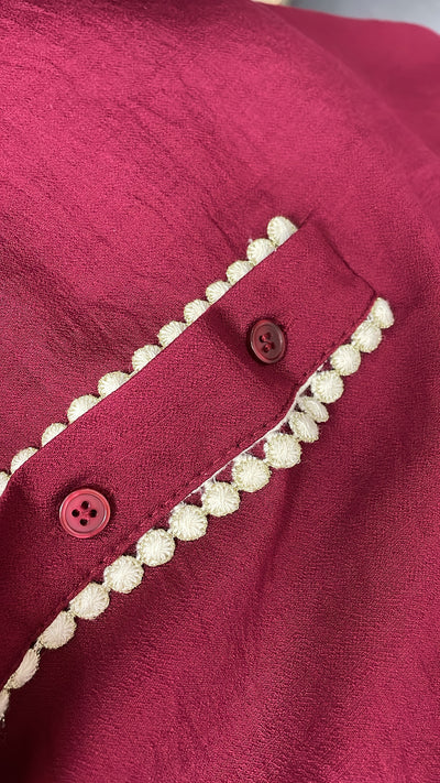 PS BLOUSE ‘VALERIE’ | BORDEAUX