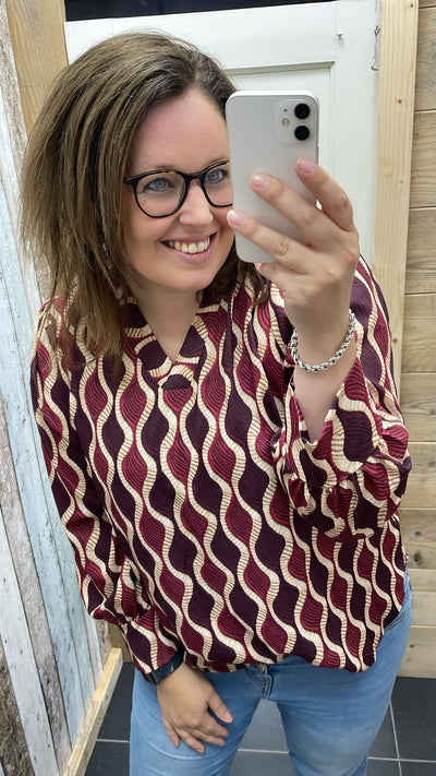 BLOUSE 'NANCY' | BORDEAUX