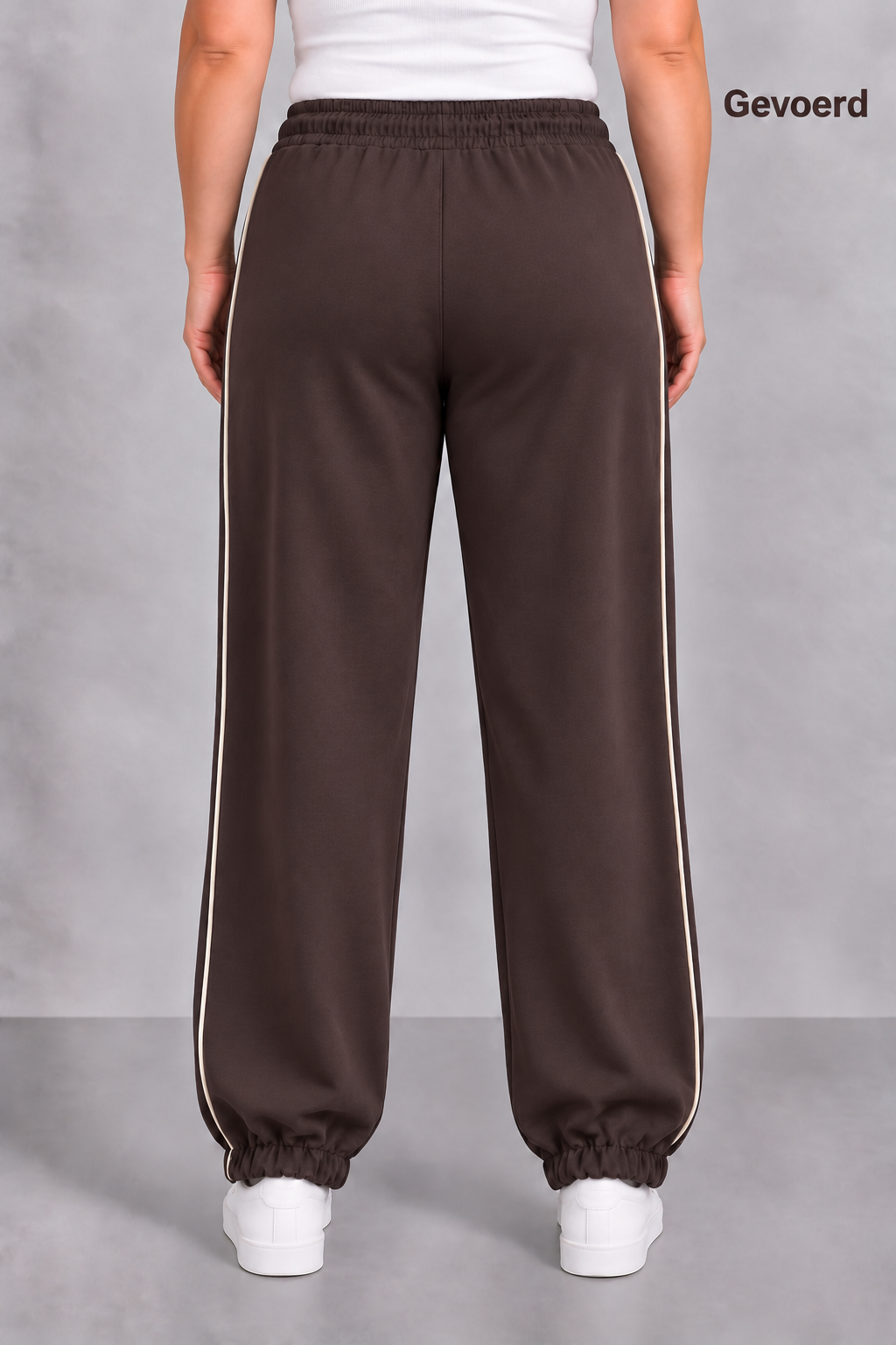 PS JOGGINGBROEK 'BIES' | DONKERBRUIN