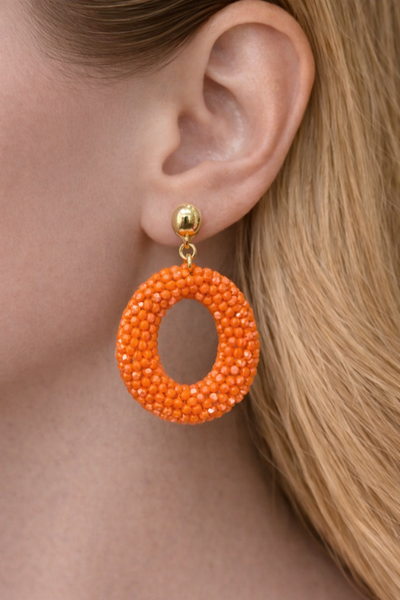 OORBELLEN ‘SWEET 7’ | ORANJE