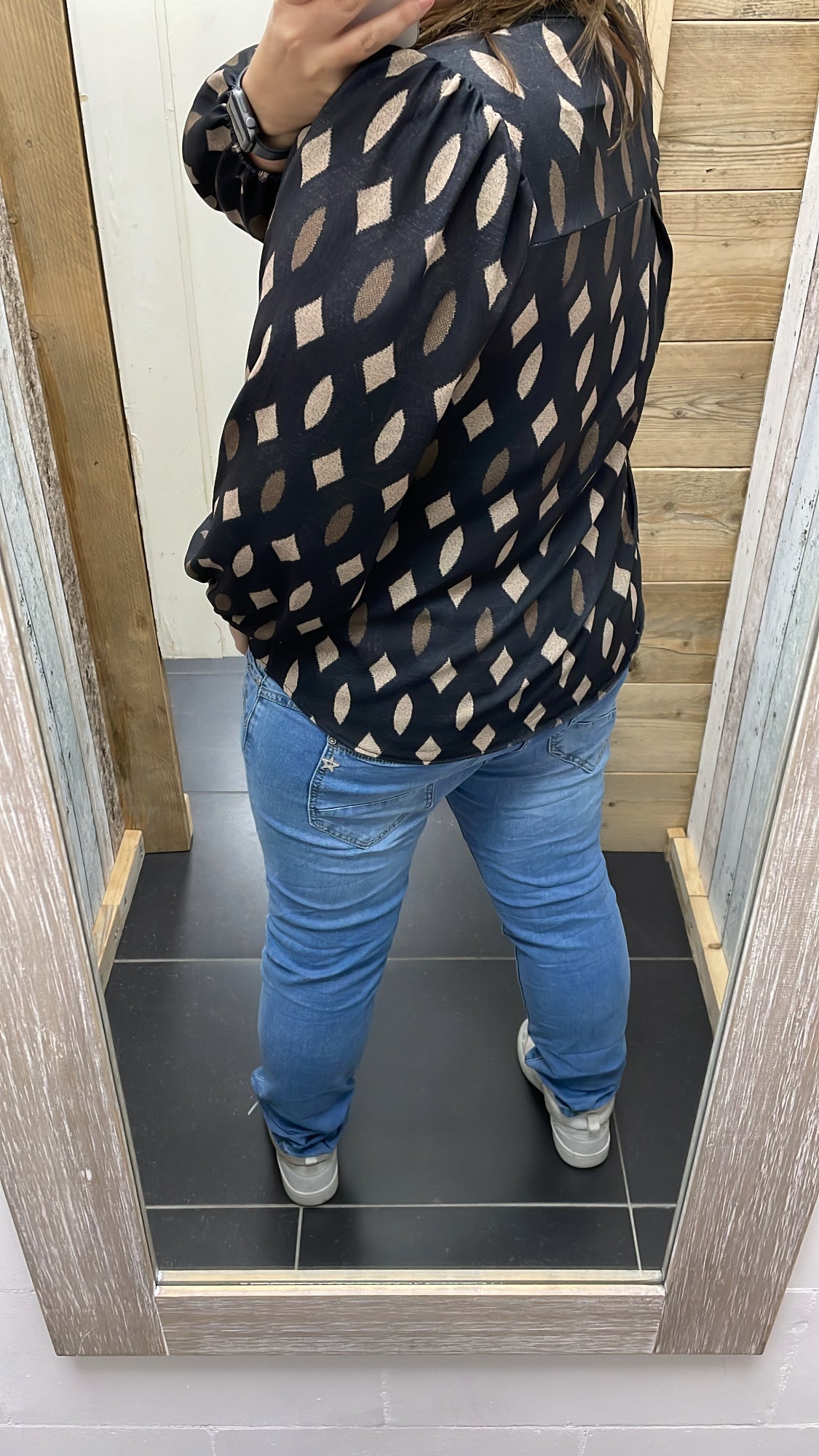 BLOUSE 'GABY' | ZWART