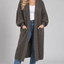 PS VEST LANG 'POFMOUW' | DONKER TAUPE