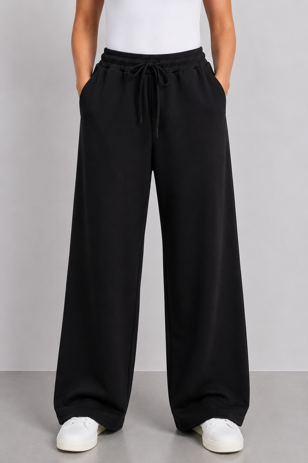 PS BROEK 'JOGSTOF' | ZWART