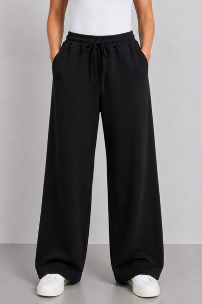 PS BROEK 'JOGSTOF' | ZWART