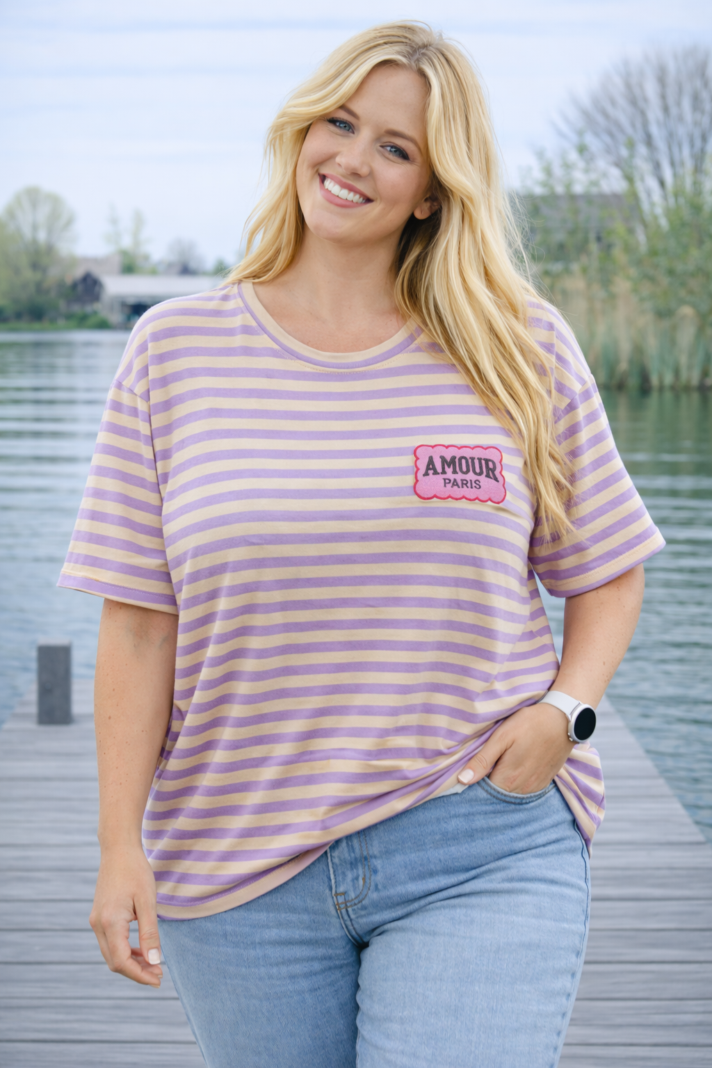 PS TOP STREPEN 'AMOR' | LILA