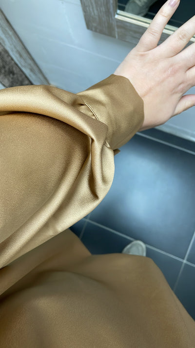 PS BLOUSE 'ZIJDE' | GOUD