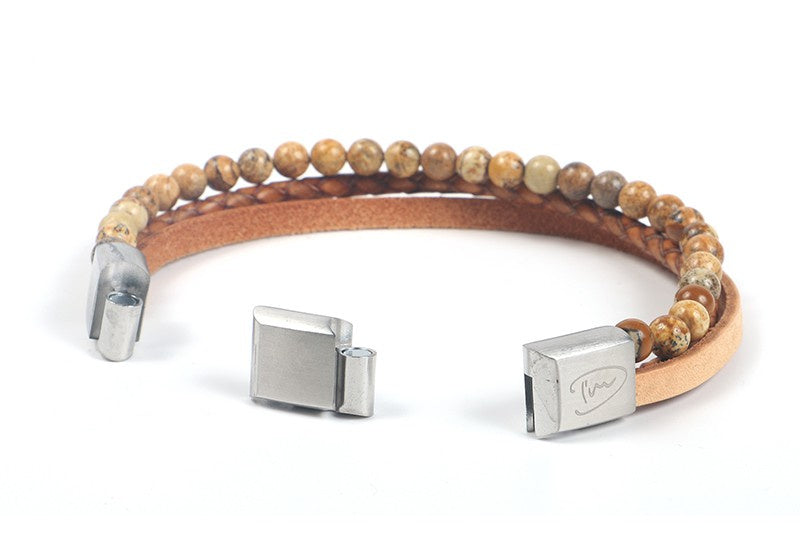 MANNENARMBAND ‘DAAN’ | CAMEL