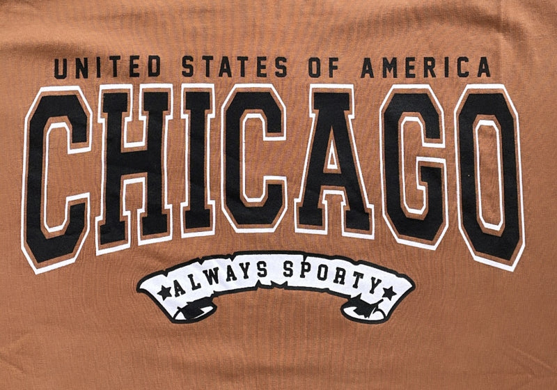 T-SHIRT ‘CHICAGO’ | COGNAC