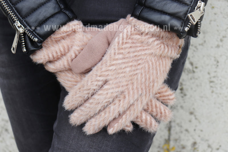 HANDSCHOEN ‘PATTERN’ | TAUPE