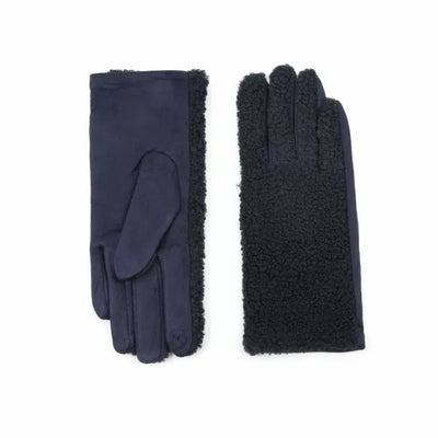 HANDSCHOEN ‘TEDDY’ | DONKERBLAUW