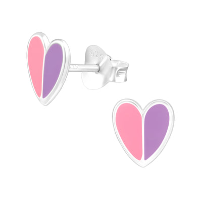 KINDER OORBEL | HART (ROZE/LILA)