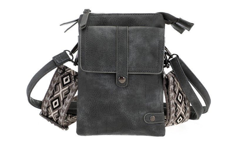 KLEINE TAS 'TYLER' | DONKER GRIJS