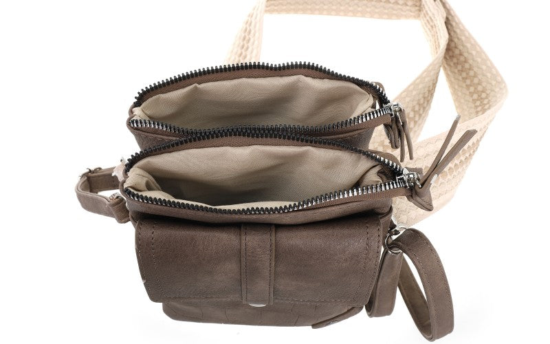 KLEINE TAS 'TYLER' | TAUPE