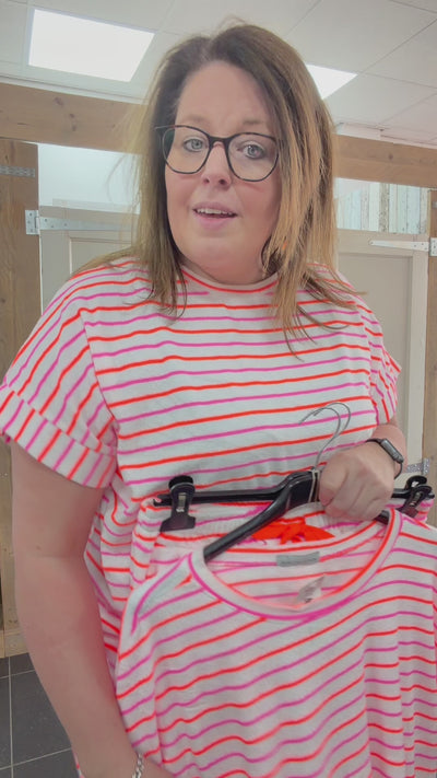 PS COMFY PAK 'STREPEN' | ROZE/ORANJE