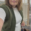 GILET 'SUEDELOOK' | ARMY