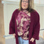 PS TOP 'GESMOKTE COLL' | TAUPE