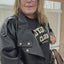 PS JAS 'LEATHERLOOK' | ZWART
