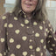 PS SPIJKERBLOUSE 'HART' | BRUIN/CAMEL